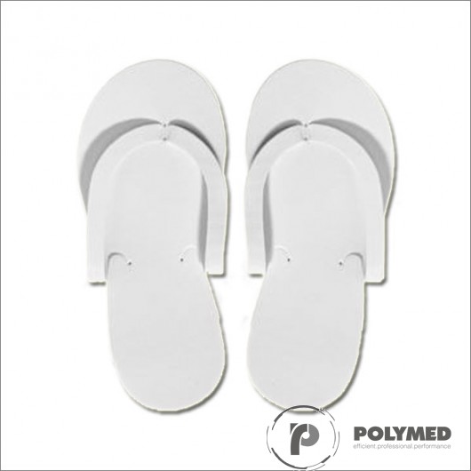 Papuci polistiren expandat interdeget, albi, 50 buc. - Polymed