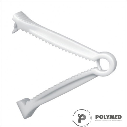 Cleme ombilicale sterile, albe, ambalate individual, 50 bucati