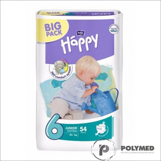 Scutece copii Happy Junior Extra, >16 kg - Polymed