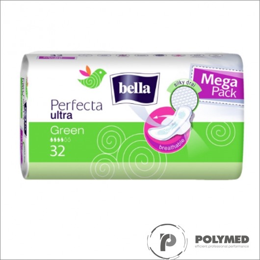 Absorbante subtiri Perfecta Green 32 - Polymed