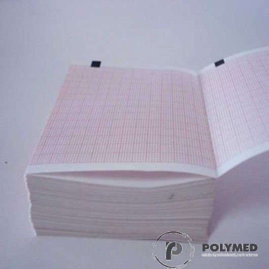 Hartie ECG in Z pentru Hellige/GE, Mac 1200, caroiaj rosu, 210 mm x 295 mm