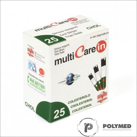 Teste colesterol pentru Multicare IN - 25 teste - Polymed