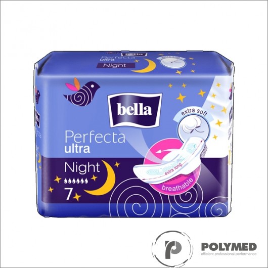 Absorbante subtiri Perfecta Night Extra Soft - Polymed