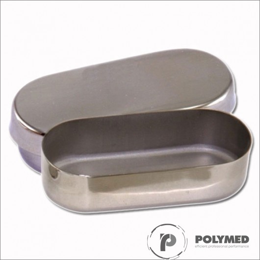 Cutie inox pentru freze si ace, cu capac, nr. 1