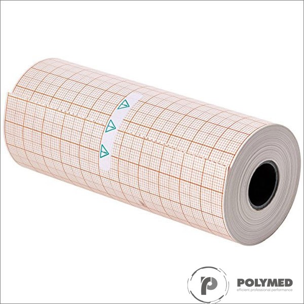 Hartie ECG pentru BTL08MT, caroiaj rosu, 112 mm x 25 mm, role