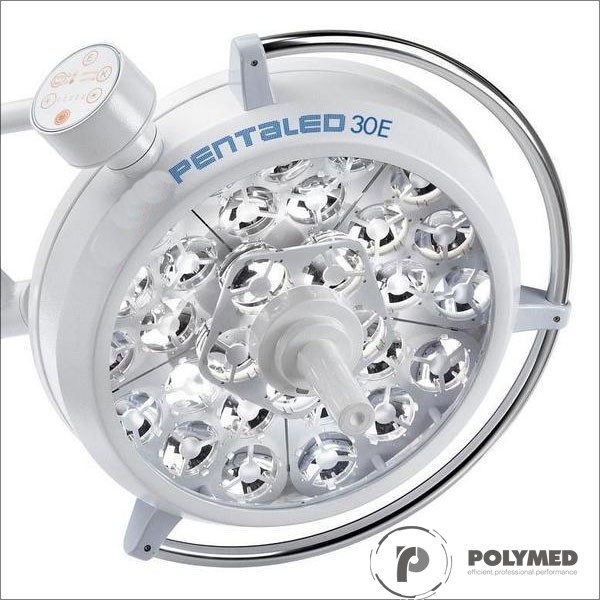 Lampa operatie Pentaled 105+30E montare pe tavan - Polymed