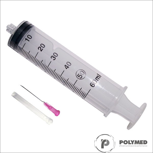 Seringi 50/60 ml, cu ac 18G 1 1/2' (roz), Luer-Lock, sterile