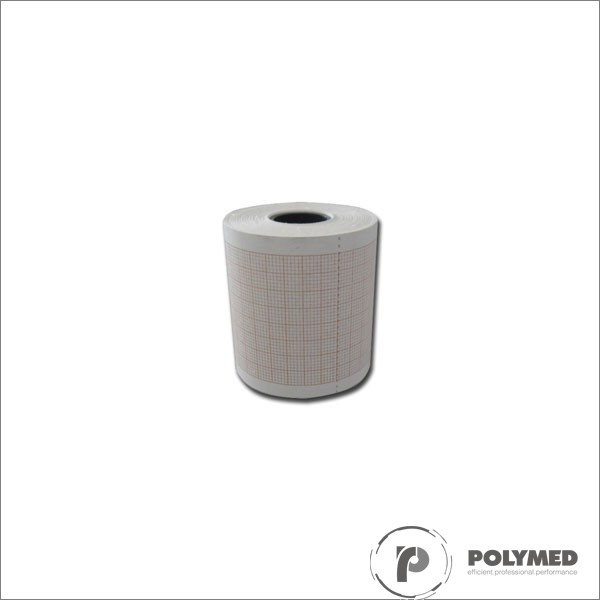 Hartie ECG pentru Cardioline Delta 1, caroiaj rosu, 50 mm x 30 m, role