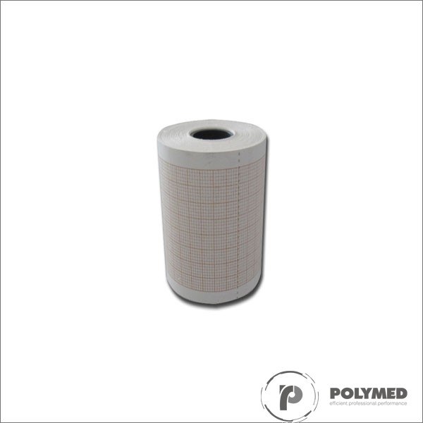 Hartie ECG pentru Innomed Heart Mirror, caroiaj roșu, 58 mm x 20 m, role