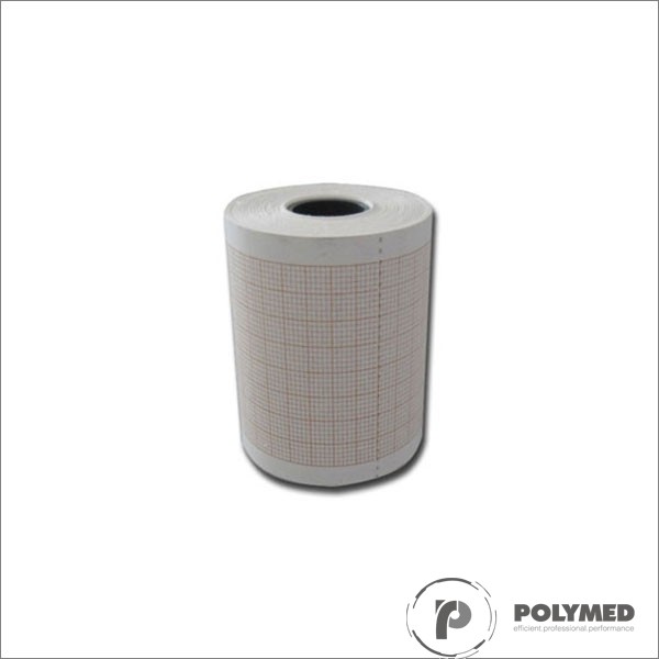 Hartie ECG pentru Aspel Ascard, caroiaj rosu, 58 mm x 25 m, role