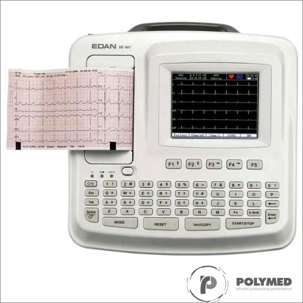 Electrocardiograf portabil cu 6 canale SE-601B - Polymed