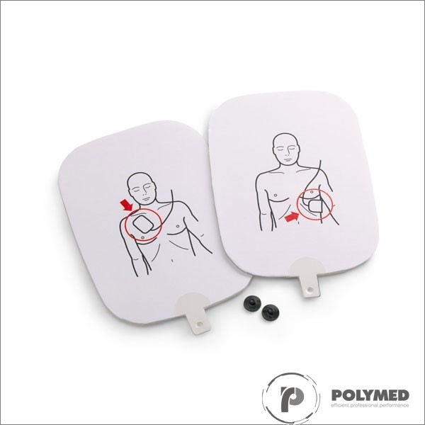 Electrozi adulti pentru defibrilator, spuma - Polymed