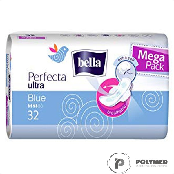 Absorbante subtiri Perfecta Blue 32 - Polymed