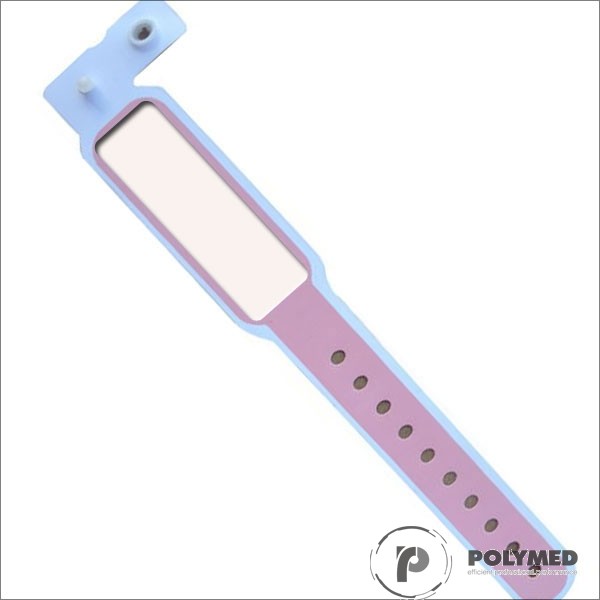 Bratari identificare adulti, insertie carton, 24.5 cm, roz