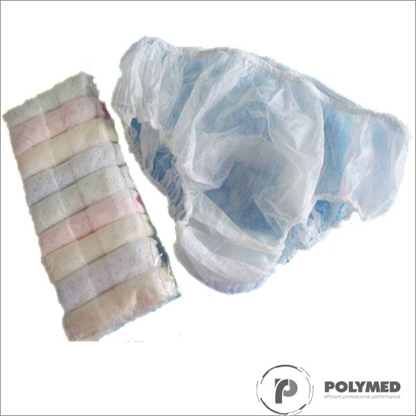 Chiloti unisex PPSB, alb/albastru, 100 buc.