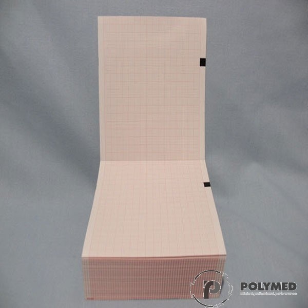 Hartie ECG in Z pentru Fukuda FX7202, caroiaj rosu, 110 mm x 140 mm