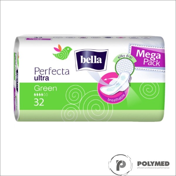 Absorbante subtiri Perfecta Green 32 - Polymed