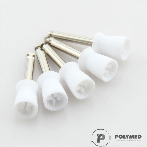 Gume profilaxie lustruit, cupa alba, din caucuc sintetic, 10 buc.