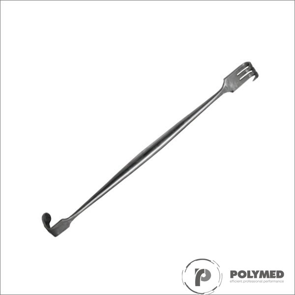 Retractor Hook, standard, 4 carlige, 14 cm - Polymed