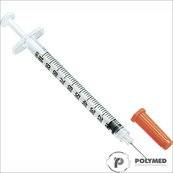 Seringa insulina 1ml/100ui cu ac incastrat 29G