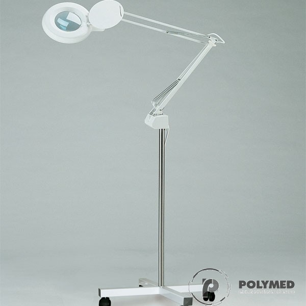 Lampa de examinare cu lupa + suport mobil - Polymed