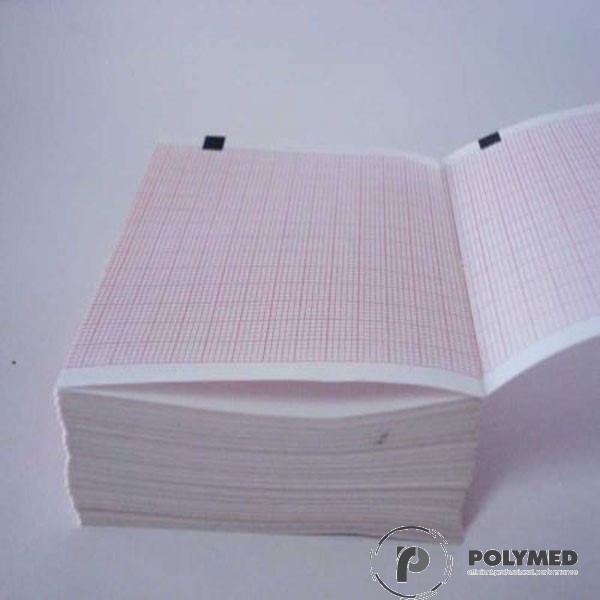 Hartie ECG in Z pentru Hellige/GE, Mac 1200, caroiaj rosu, 210 mm x 295 mm