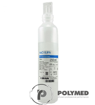 Solutie NaCL 0.9% irigare ochi si plagi, sterila, 250 ml