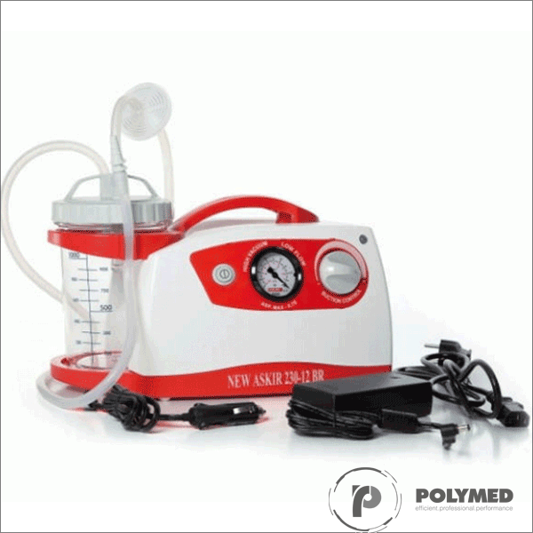 Aspirator secretii NEW ASKIR 230/12V BR cu acumulator - Polymed