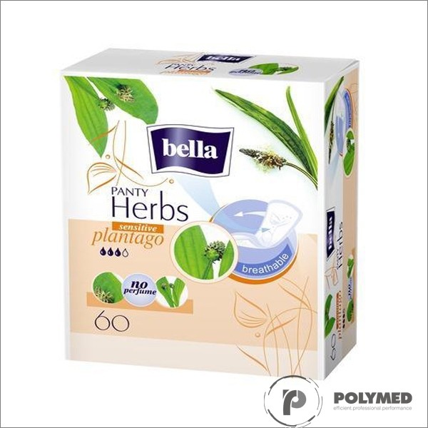 Absorbante zilnice Bella Herbs Panty Sensitive Patlagina 60 - Polymed