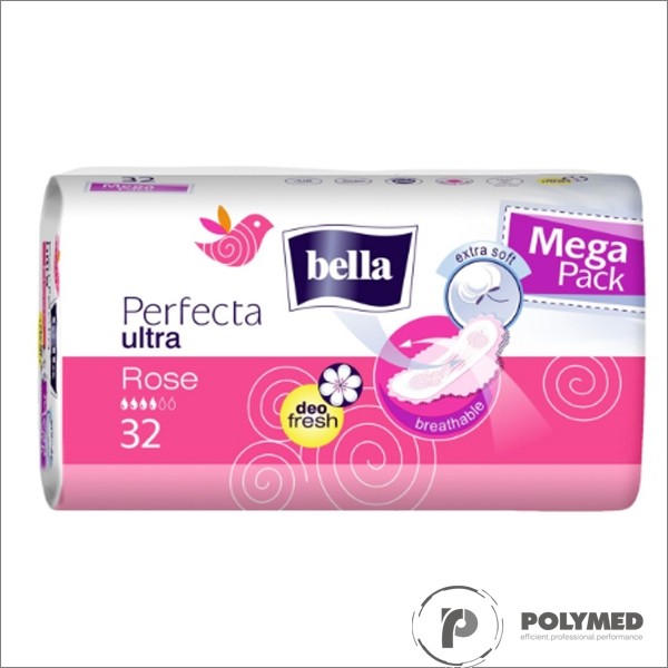 Absorbante subtiri Perfecta Rose 32 - Polymed