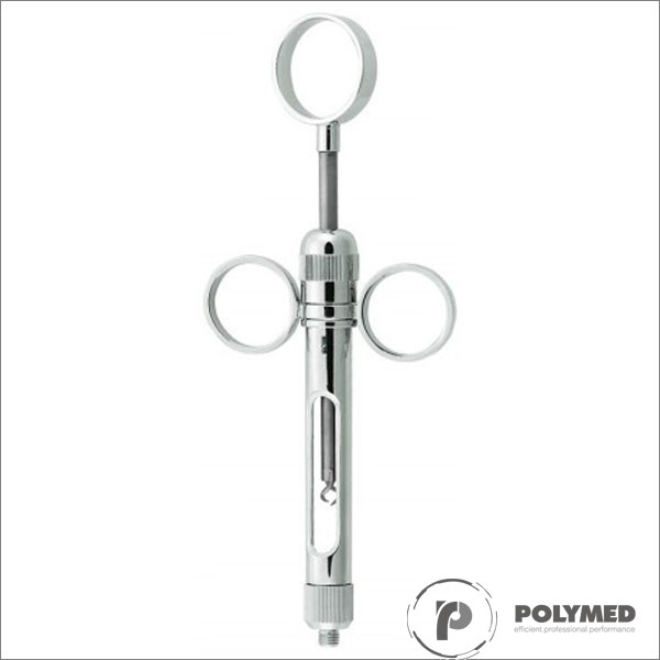Seringa anestezie, otel-inox, cu 2 varfuri