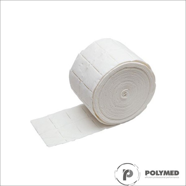 Tampoane celuloza albita, fara clor, 5 cm x 4 cm, rola de 1000 bucati