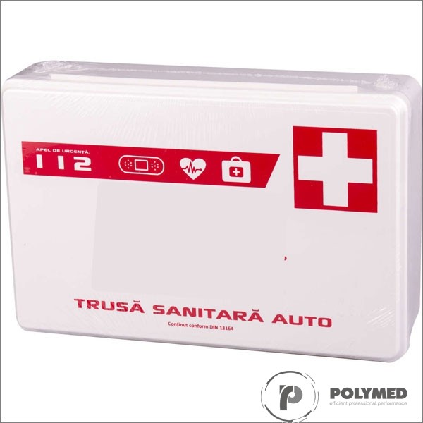 Trusa sanitara de prim-ajutor, auto, avizata MS, licenta RAR