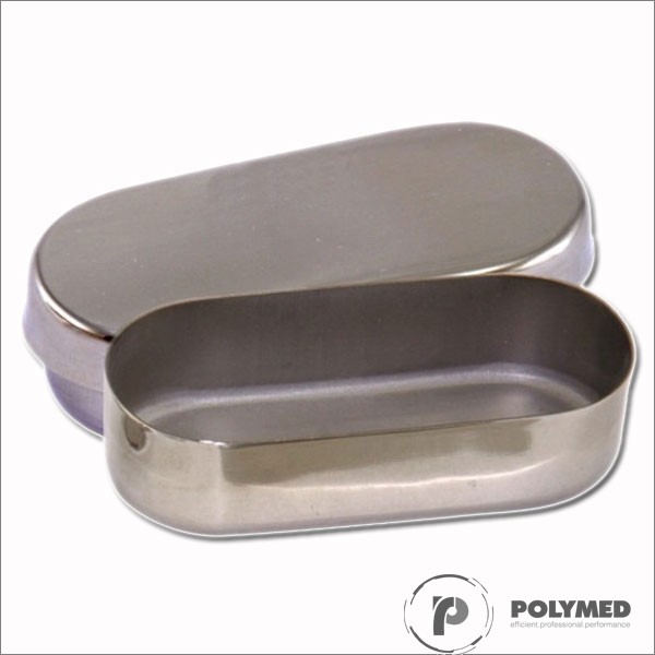 Cutie inox pentru freze si ace, cu capac, nr. 1