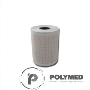 Hartie ECG pentru Aspel Ascard, caroiaj rosu, 58 mm x 25 m, role