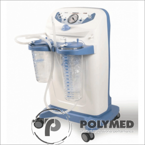 Aspirator New Hospivac 400/Hospi Plus, fara/cu pedala, vas 2x2l, 90l/min.