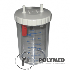 Vas colector cu capac New Aspiret, Askir, Hospivac, 1 litru/2 litri