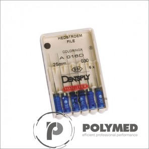 Ace H-Files Hedstrom, asortate, otel inox, 08/10, 25 mm, 6 buc.