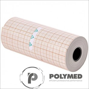 Hartie ECG pentru BTL08MT, caroiaj rosu, 112 mm x 25 mm, role