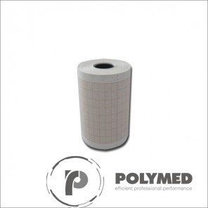 Hartie ECG pentru Innomed Heart Mirror, caroiaj roșu, 58 mm x 20 m, role