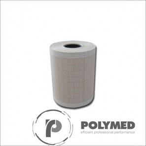 Hartie ECG pentru Aspel Ascard, caroiaj rosu, 58 mm x 25 m, role