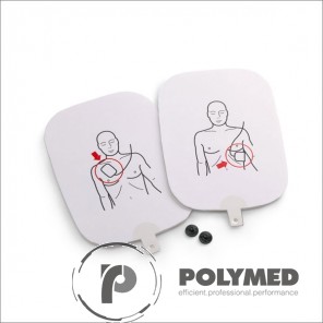 Electrozi adulti pentru defibrilator, spuma - Polymed