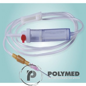 Trusă transfuzie cu ac plastic/metalic și Luer-Lock