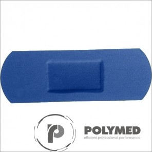 Plasturi albastri, detectabili, cu insertie metalica, 19 mm x 72 mm