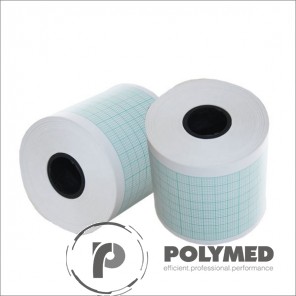 Hartie ECG pentru Cardioline, caroiaj albastru, 120 mm x 20 m, role 