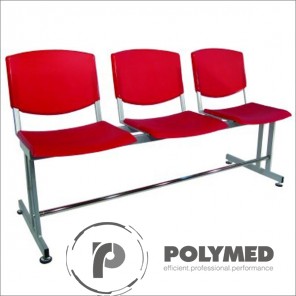 Bancheta sala asteptare, 3 locuri, BSA 3P - Polymed