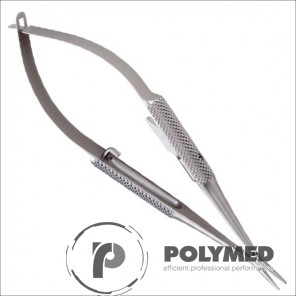 Port-ac Castraviejo drept/curb pentru ace sutura microchirurgie, 14 cm/18 cm
