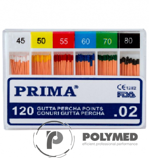 Conuri Gutta Percha asortate, 15-40, 120 buc. 