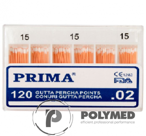 Conuri Gutta Percha asortate, 15-40, 120 buc. 