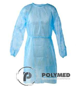 Halat protectie vizitator, elastic maini, legaturi spate, PPSB, XXL, 10 buc.